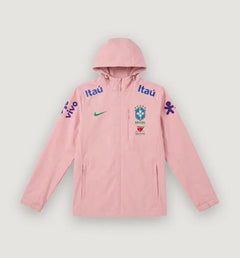Veste Coupe-Vent Brésil Rose 2026 Footoriq Kits: La Zone Du Peuple