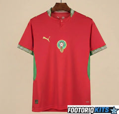 Maillot Maroc Domicile Rouge 2026 Coupe Du Monde Fábrica das Tailandesas