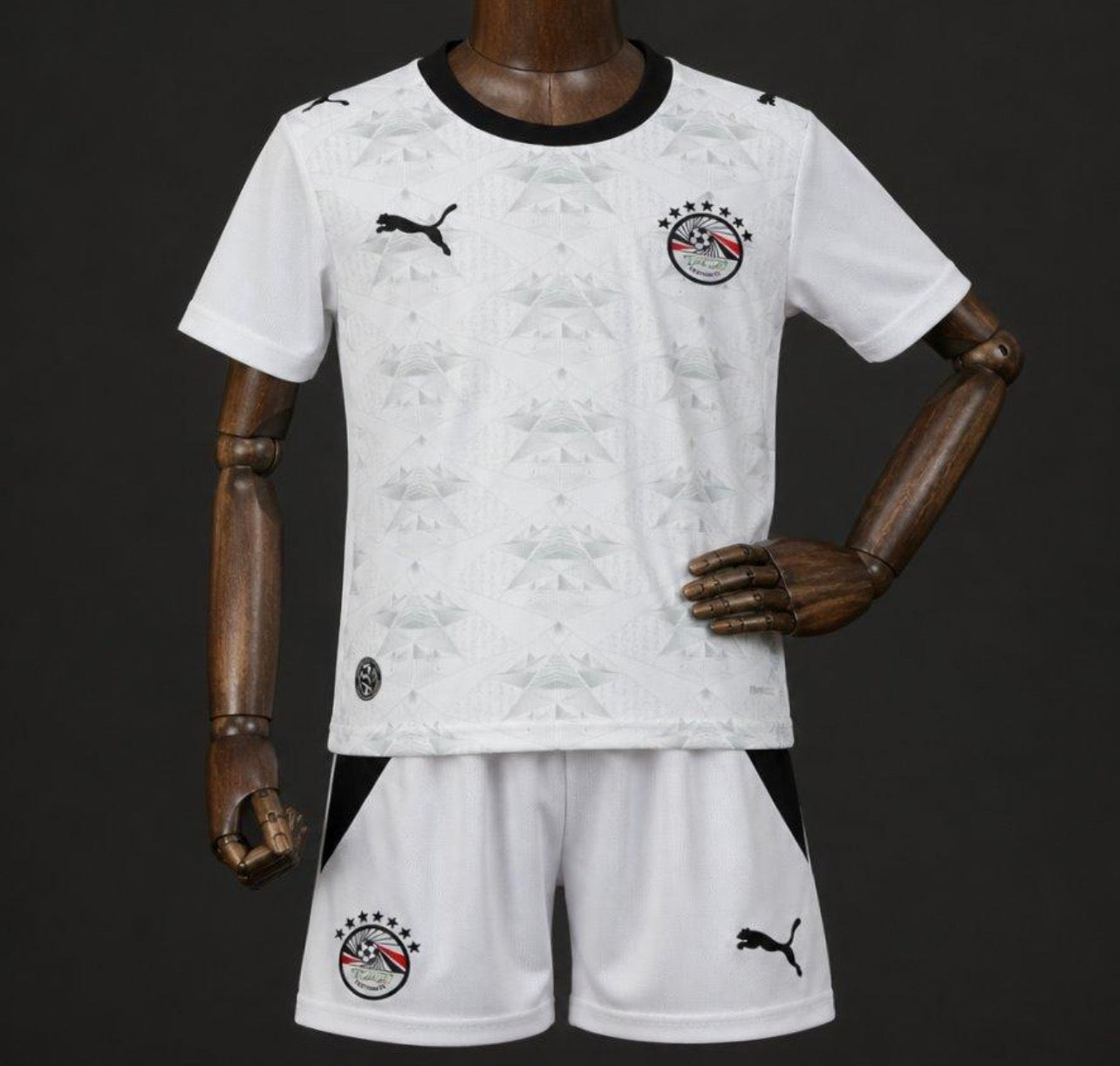 Maillot Enfant Égypte Extérieur 2026 CDM Fábrica das Tailandesas