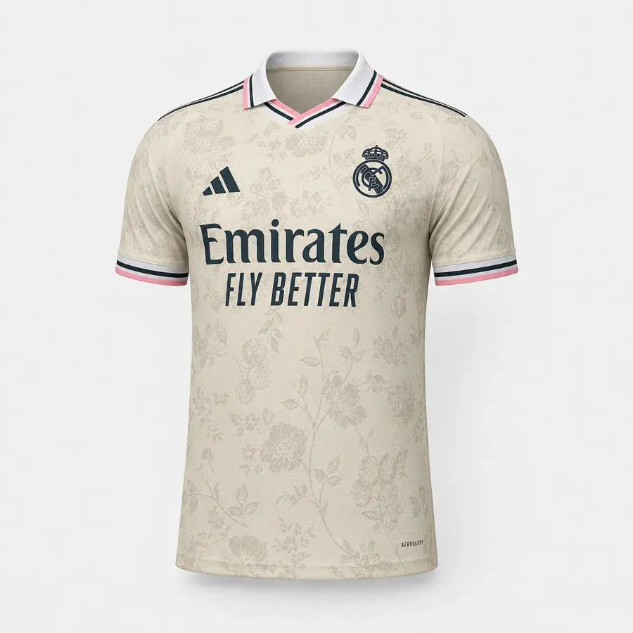 Maillot Real Madrid Édition Florale 2026/27 Player Fábrica das Tailandesas