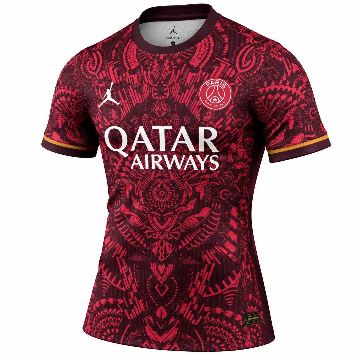 Maillot PSG Jordan Mandala Rouge 2026/27 Fábrica das Tailandesas