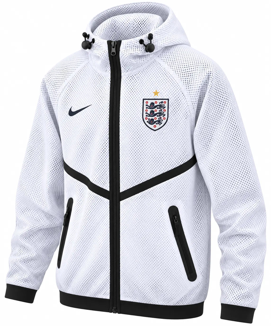 Veste Coupe-Vent à Capuche Angleterre Blanc 2026/27