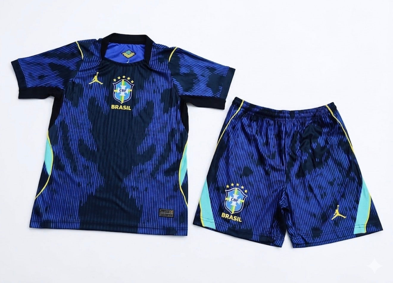 Maillot Enfant Brésil Extérieur 2026 CDM Fábrica das Tailandesas