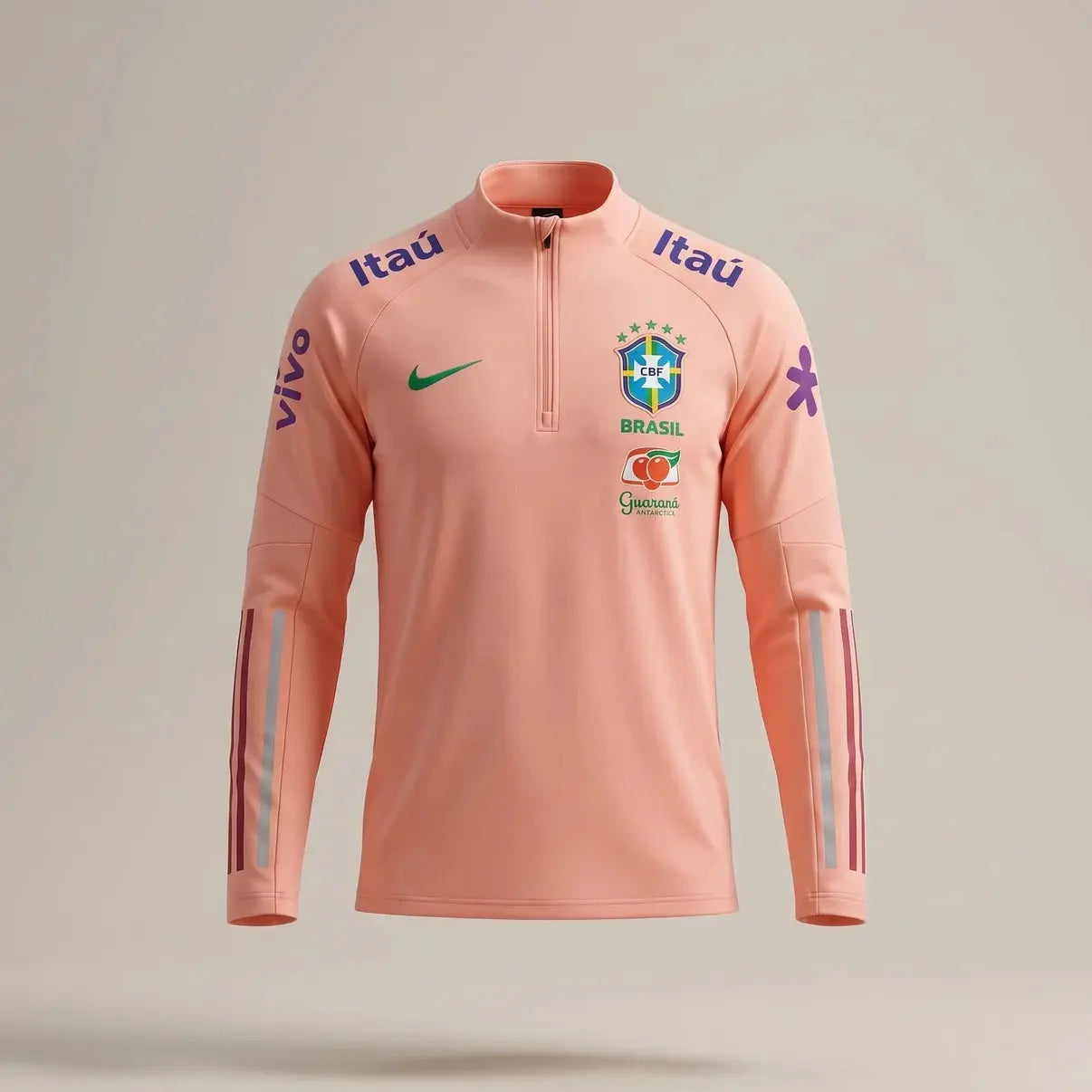 Gilet Entraînement Brésil Saumon 2026 Footoriq Kits