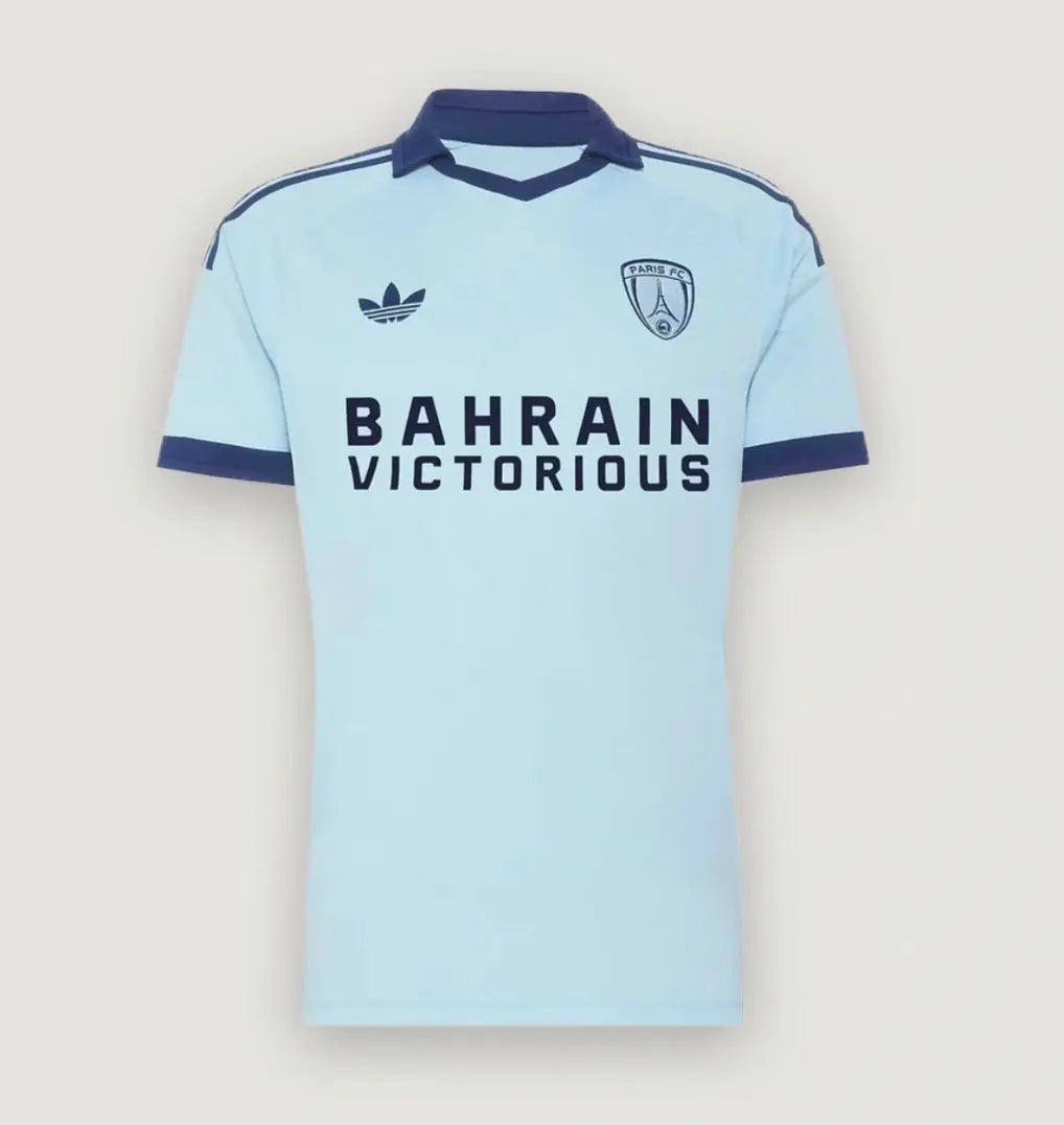 Maillot Paris FC Extérieur 2026 Bleu Pastel Fábrica das Tailandesas