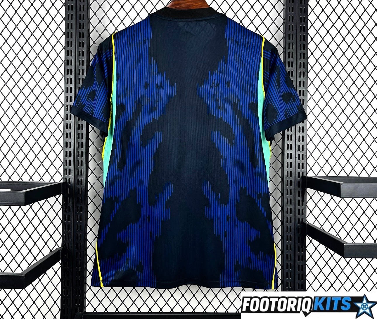 Maillot Brésil Extérieur Bleu et Noir 25/26 Coupe Du Monde