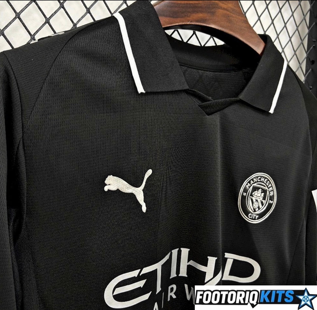 Maillot Manches Longues Manchester City 3rd Noir 25/26