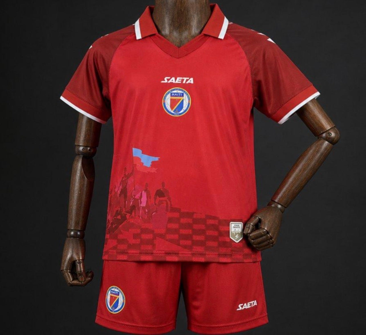Maillot Enfant Haïti Extérieur 2026 CDM Fábrica das Tailandesas