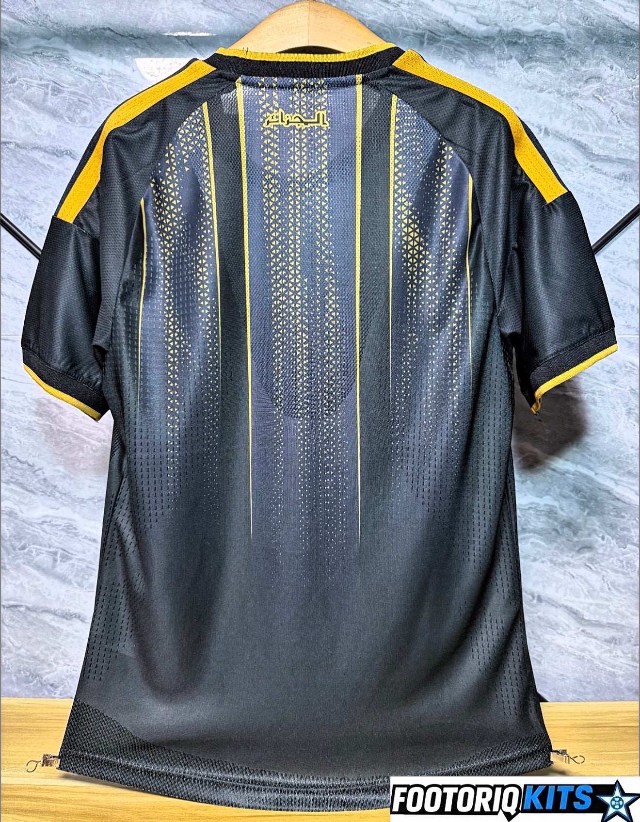 Maillot Algérie Concept Noir et Doré 25/26