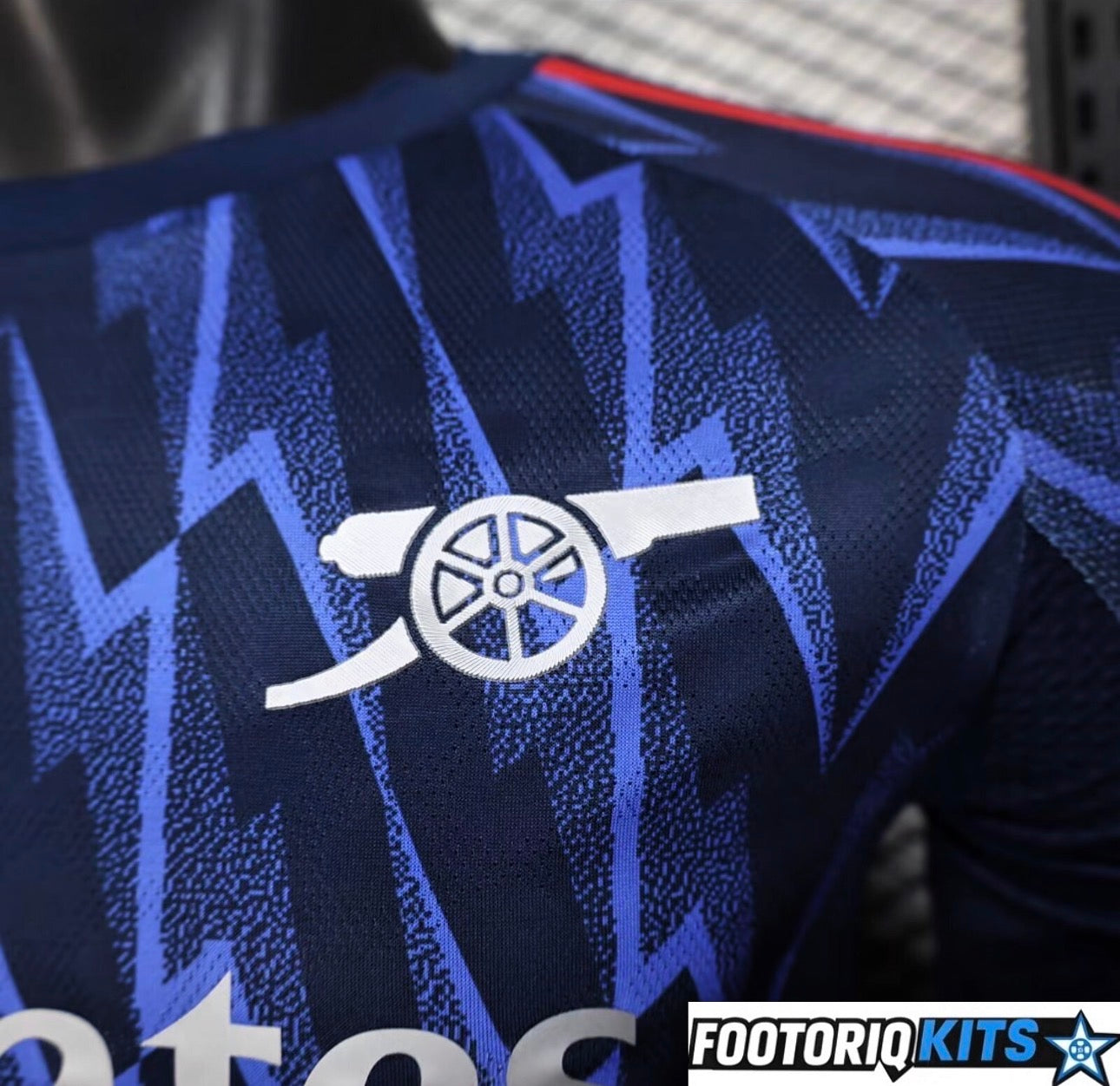 Version Joueur Maillot Manches Longues Arsenal Extérieur Bleu 25/26