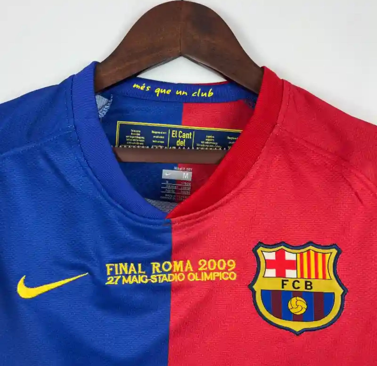 FC Barcelona Retro Home Jersey 08/09 Champions League Final Edition