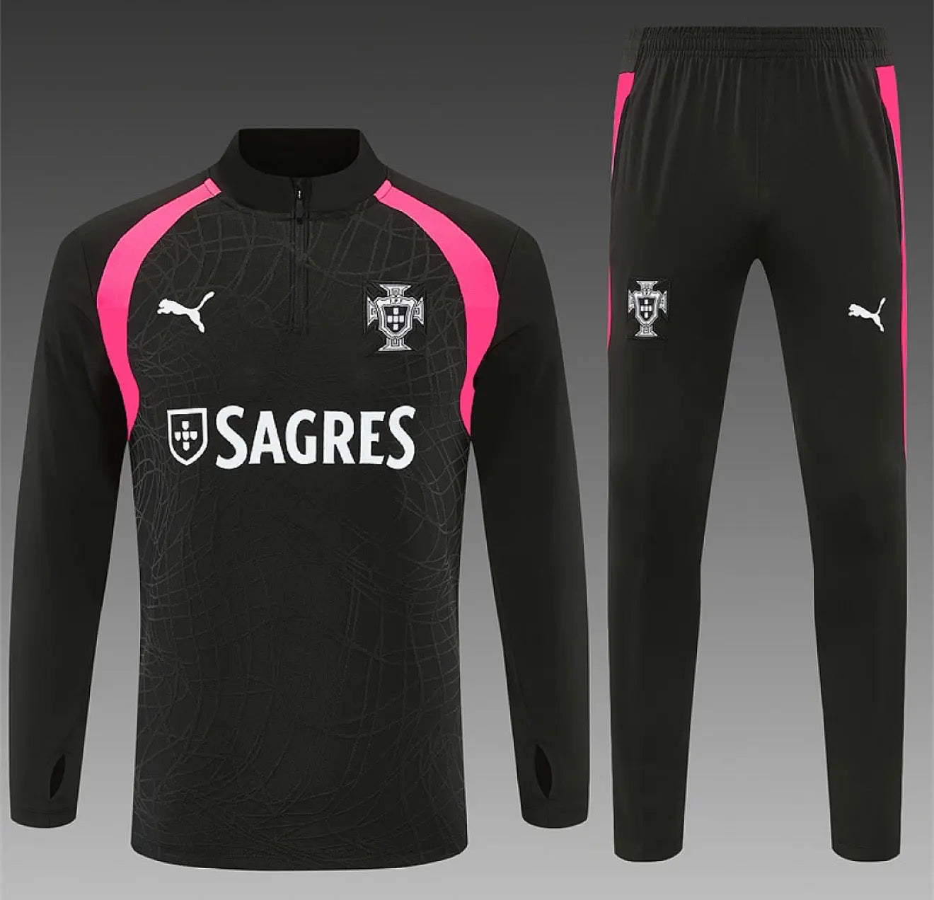 Kit Survêtement Portugal 26/27 Noir Footoriq Kits