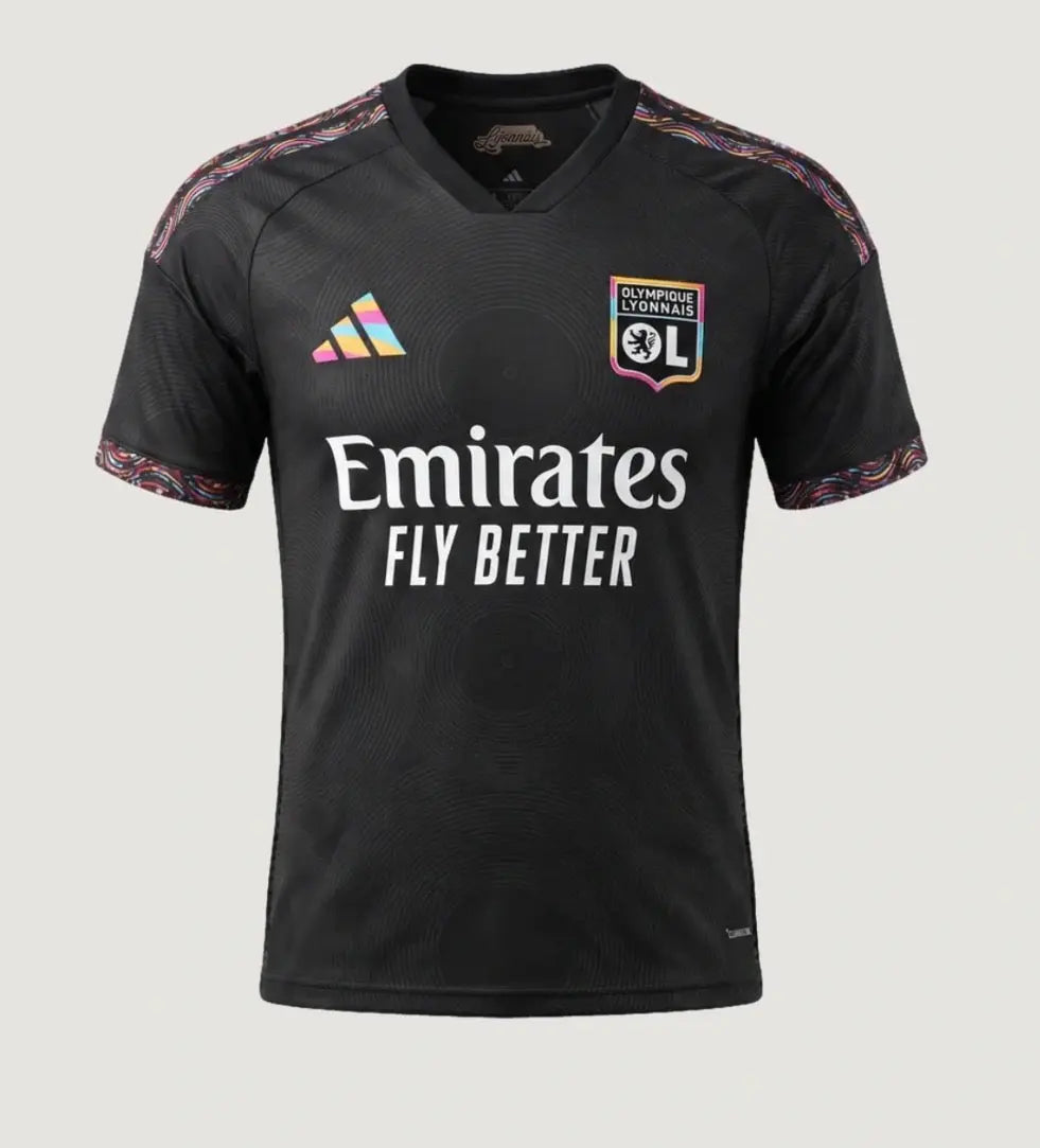Maillot Lyon Troisième 2026 Noir Fábrica das Tailandesas