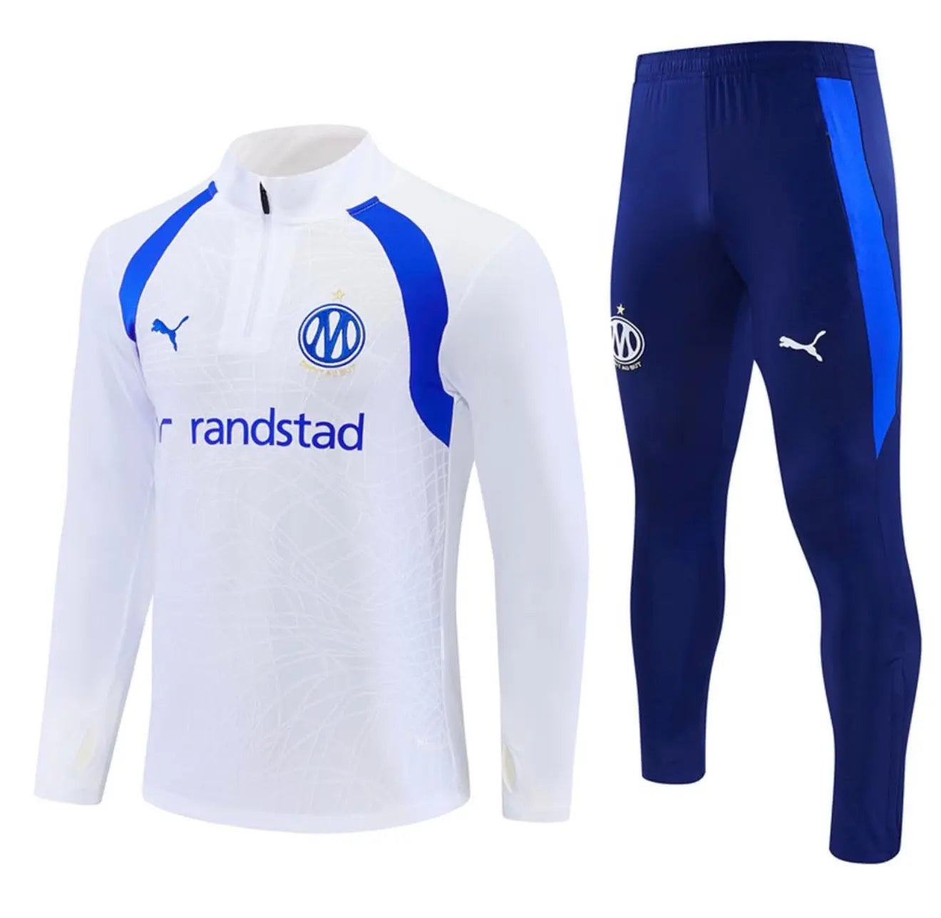 Kit Survêtement Olympique de Marseille 2026/27 Blanc Bleu Footoriq Kits