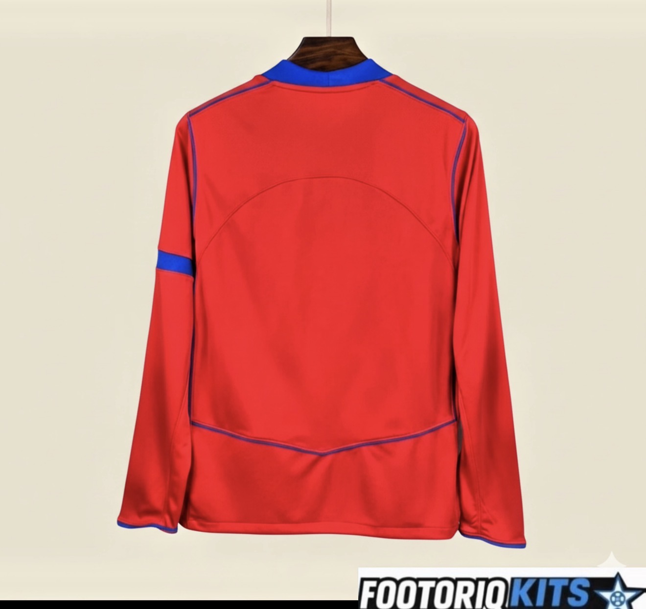 Maillot Manches Longues PSG Extérieur Rouge 25/26 Fábrica das Tailandesas