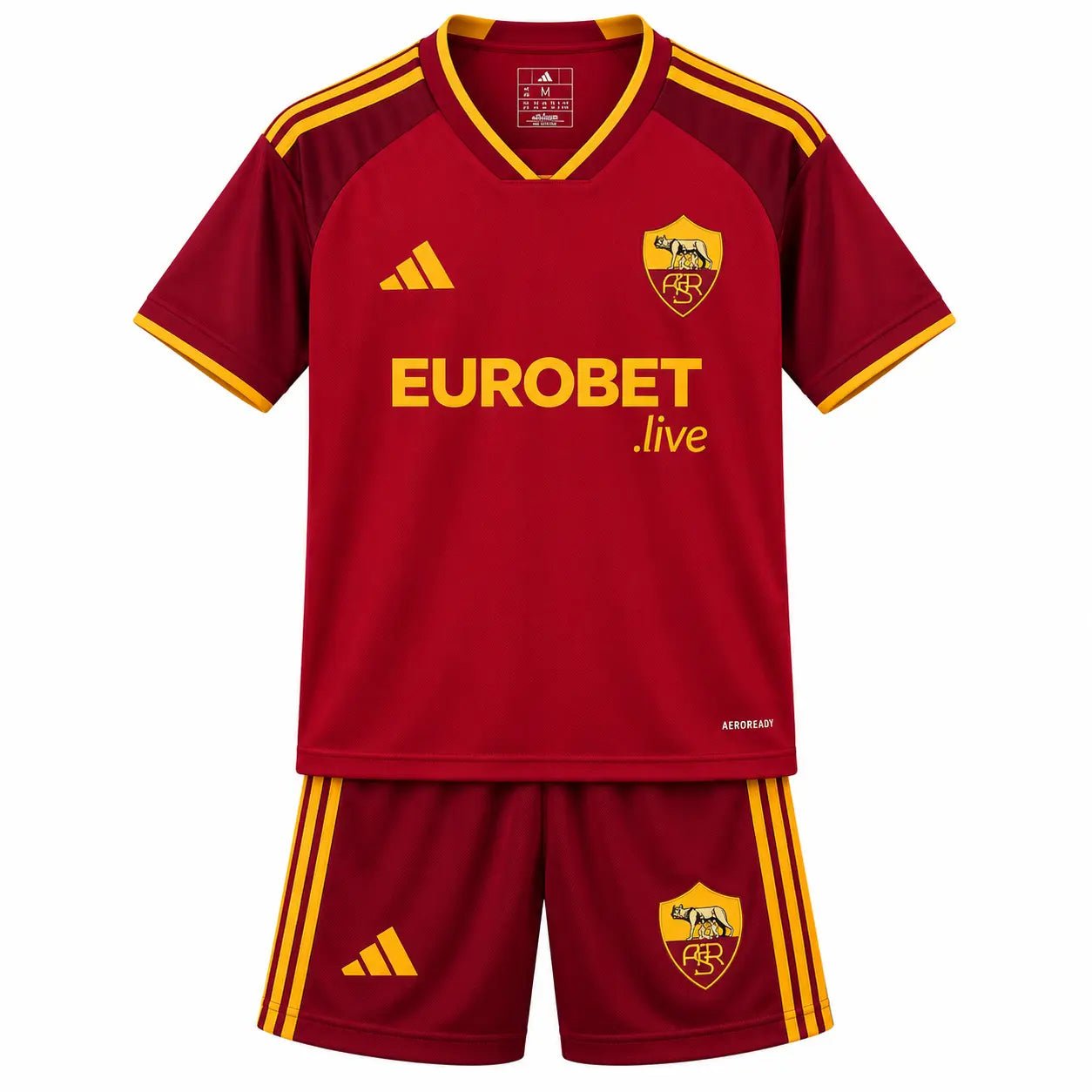 Kit Enfant AS Rome Domicile 2026/27 Fábrica das Tailandesas