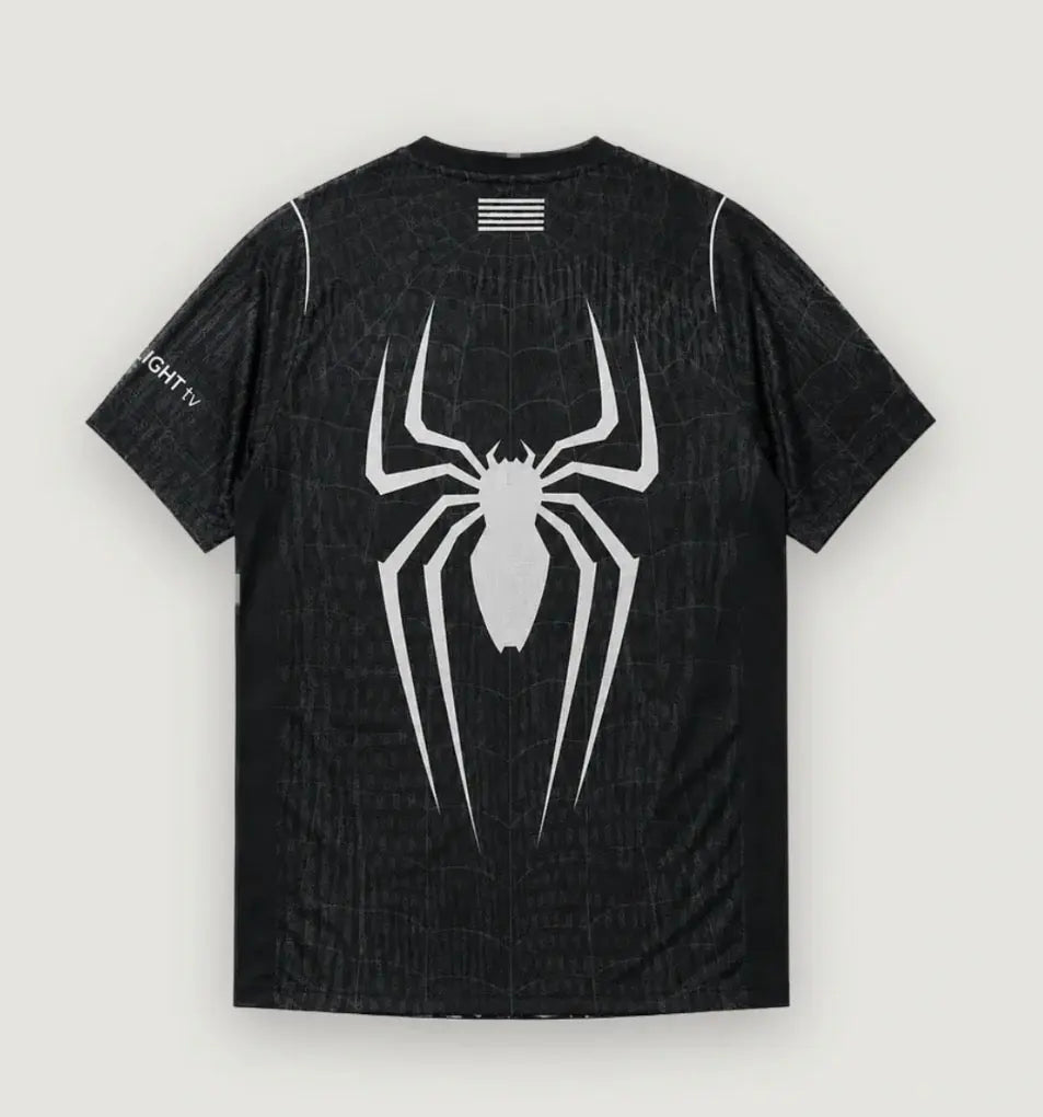 Maillot FC Barcelone X Spiderman 2026 Noir Fábrica das Tailandesas