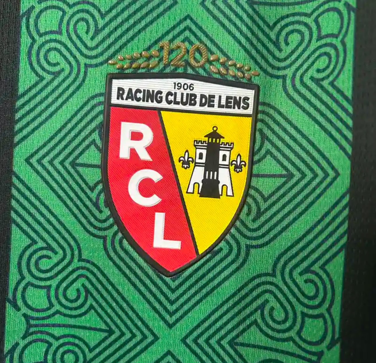 RC Lens Away Jersey Black and Green 25/26