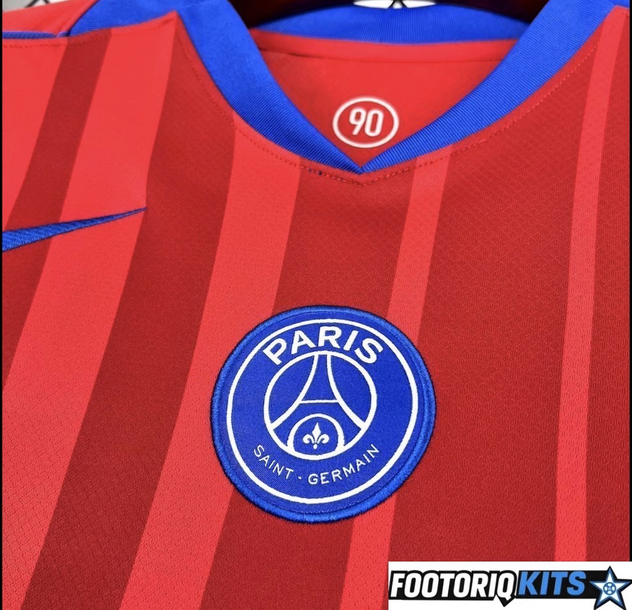 Maillot Manches Longues PSG Extérieur Rouge 25/26