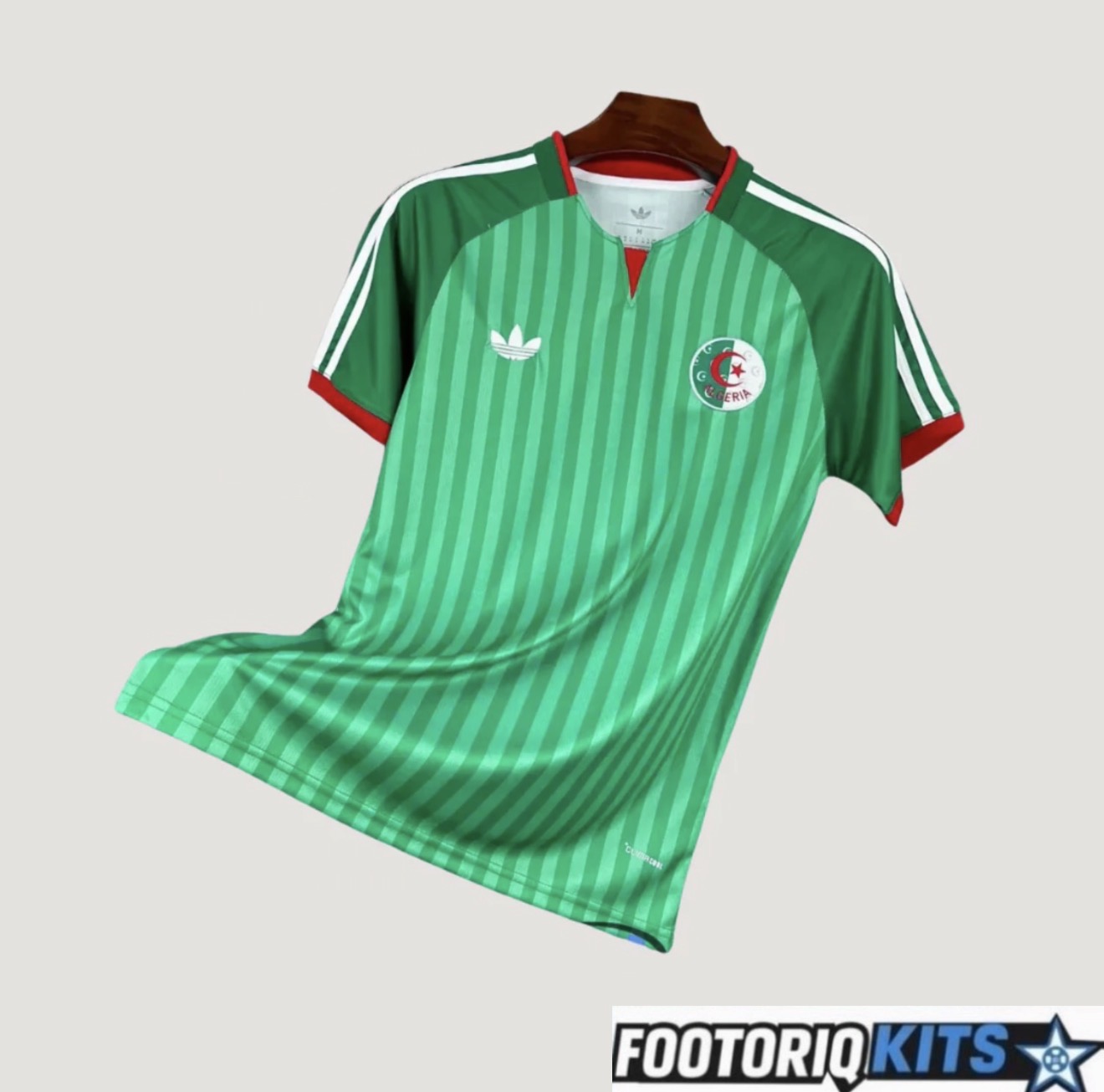 Maillot Algérie Extérieur Vert 2026 Coupe Du Monde Fábrica das Tailandesas