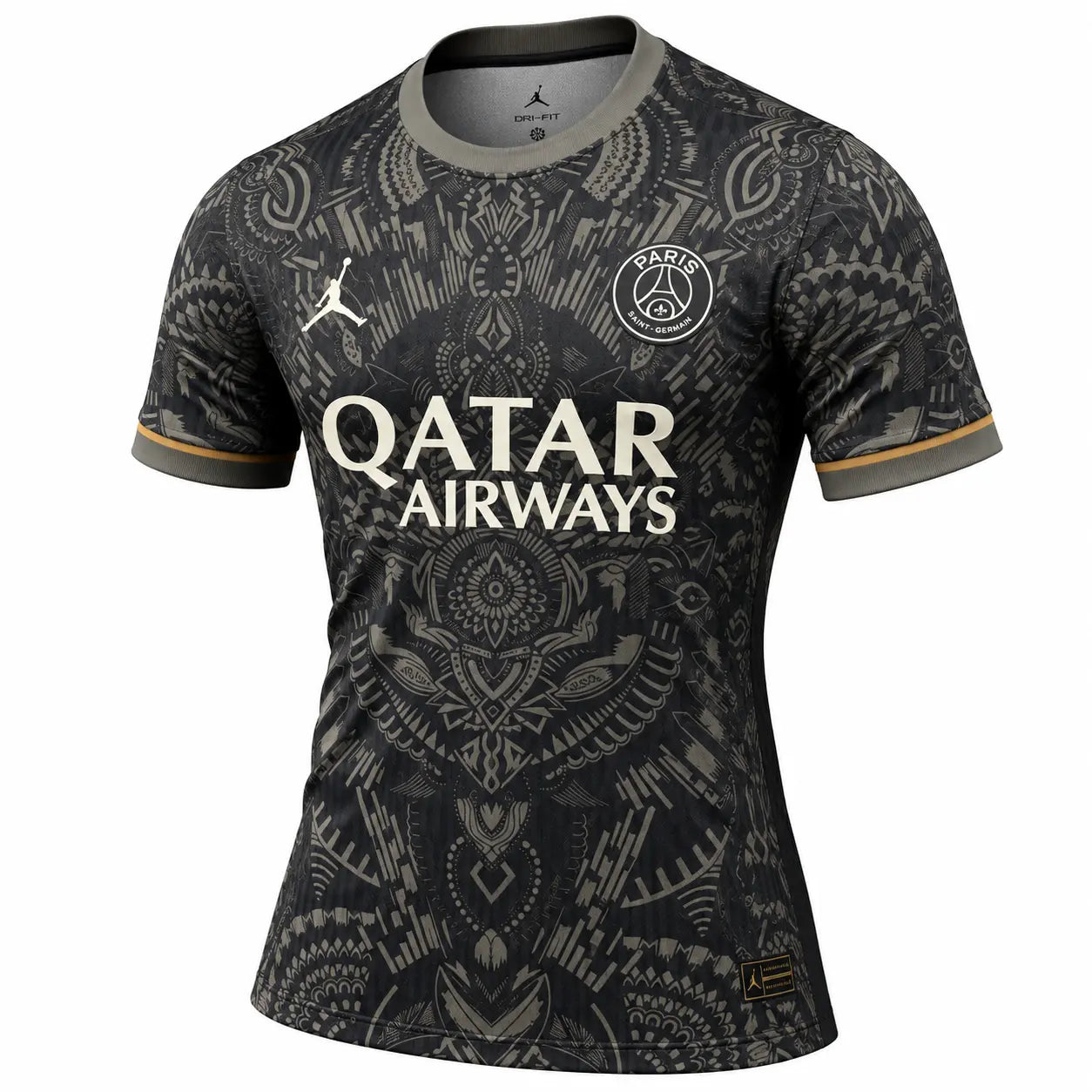 Maillot PSG Jordan Mandala Noir 2026/27 Fábrica das Tailandesas