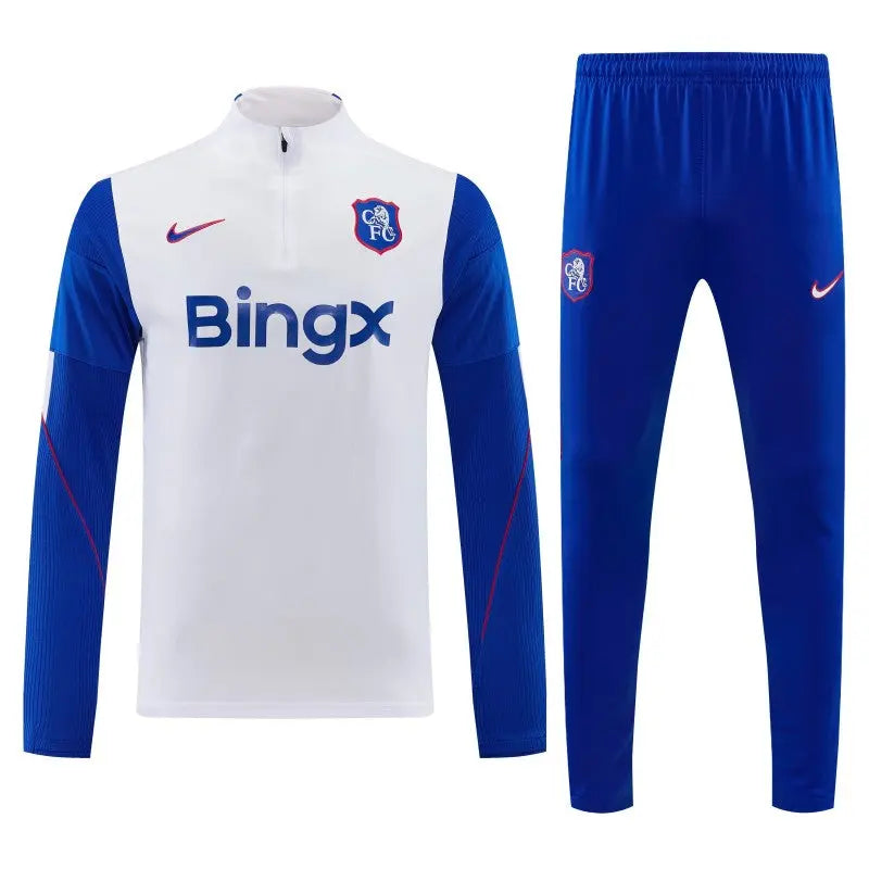 Kit Survêtement Chelsea Blanc et Bleu 2026/27