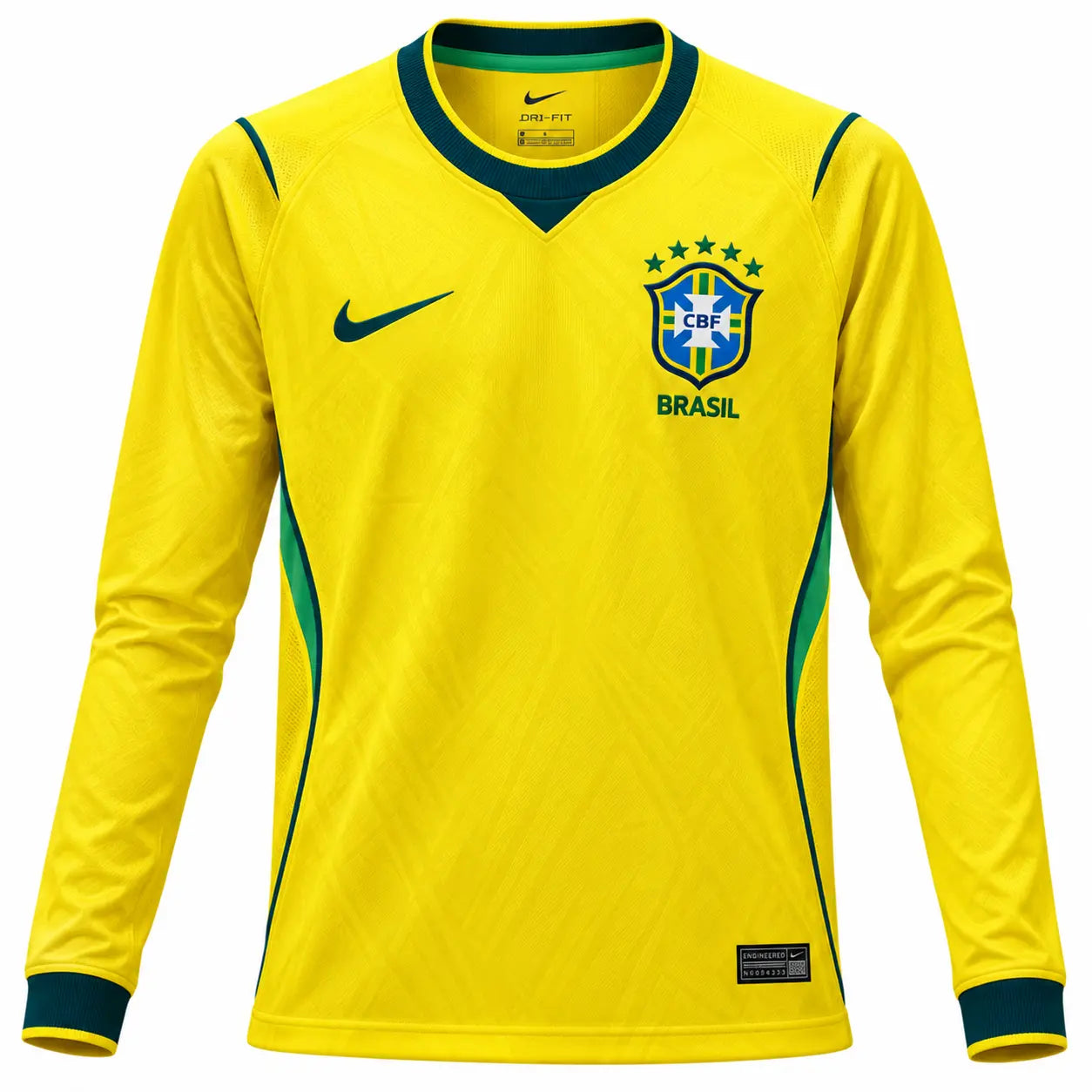 Maillot Manches Longues Brésil Domicile 2026 Fábrica das Tailandesas
