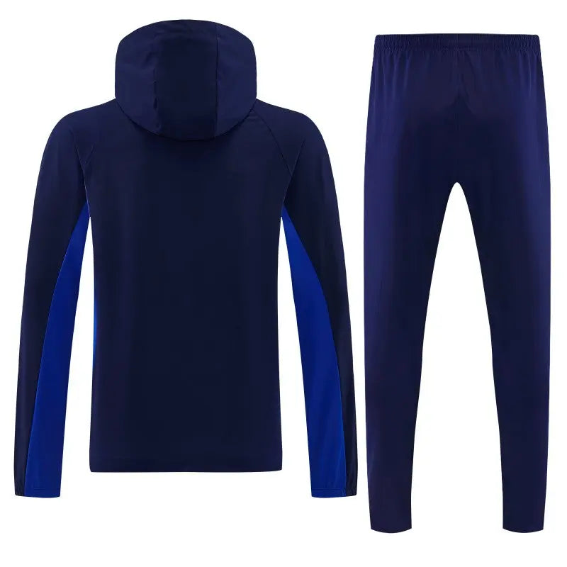 Kit Survêtement Coupe-Vent à Capuche France Bleu Marine