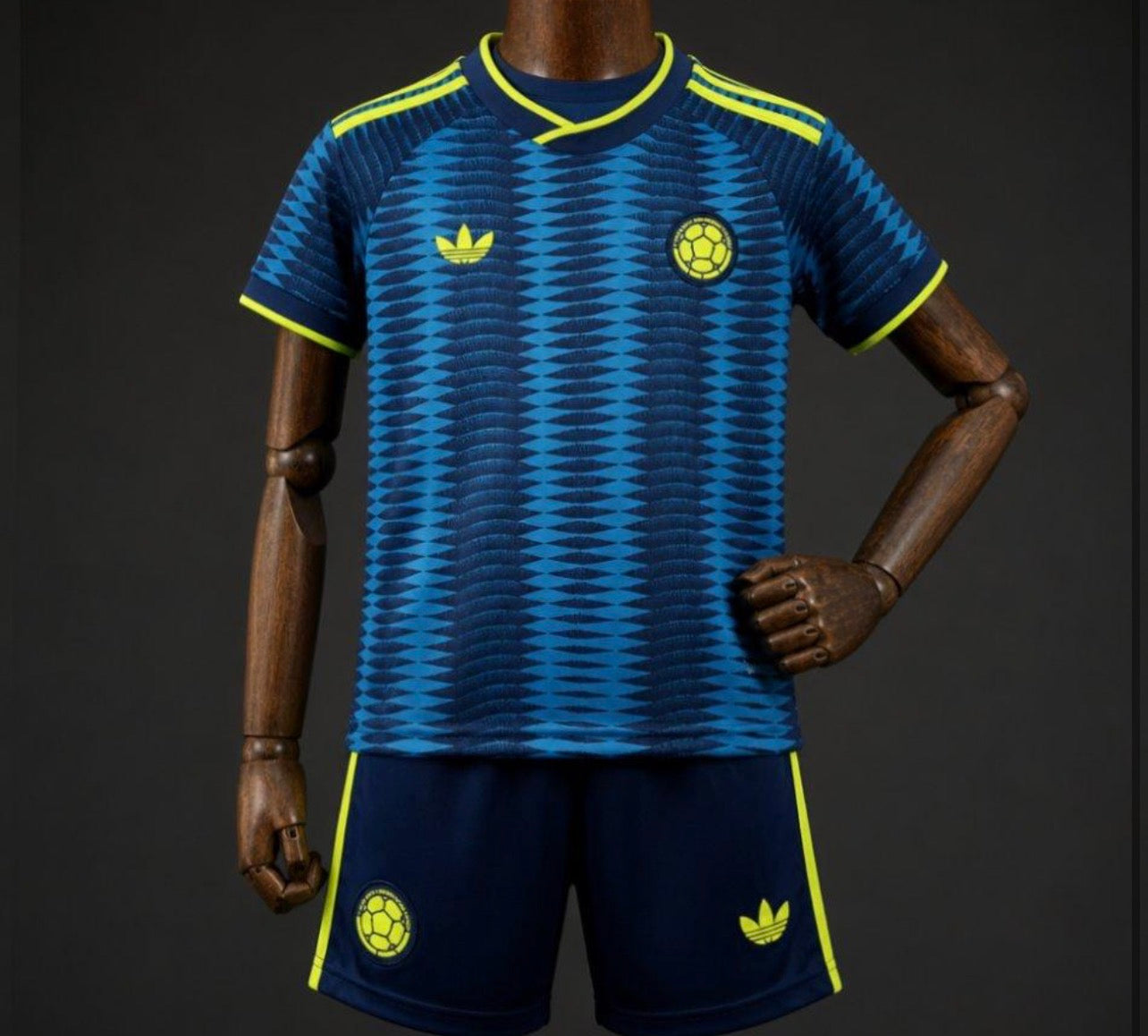 Maillot Enfant Colombie Extérieur 2026 CDM Fábrica das Tailandesas