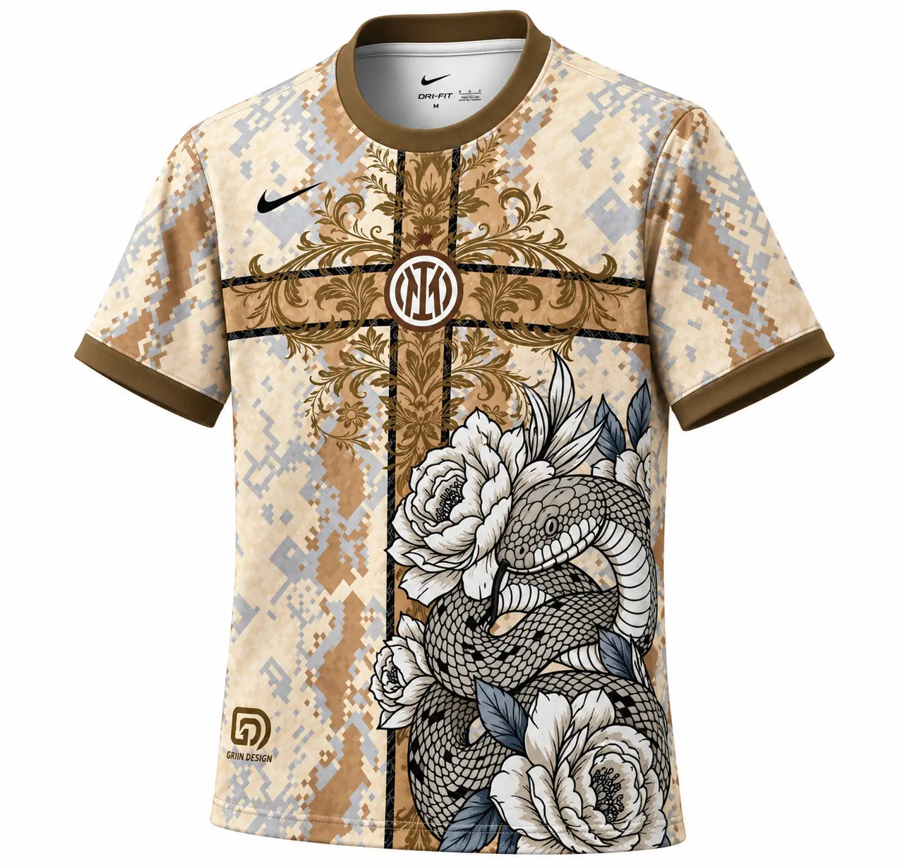 Maillot Inter Milan Concept Serpent Or 2026/27 Fábrica das Tailandesas