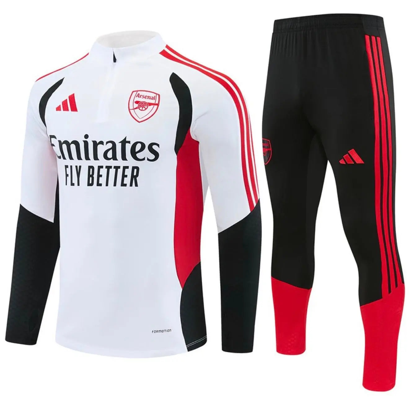 Kit Survêtement Arsenal Blanc Noir 2026/27 Footoriq Kits
