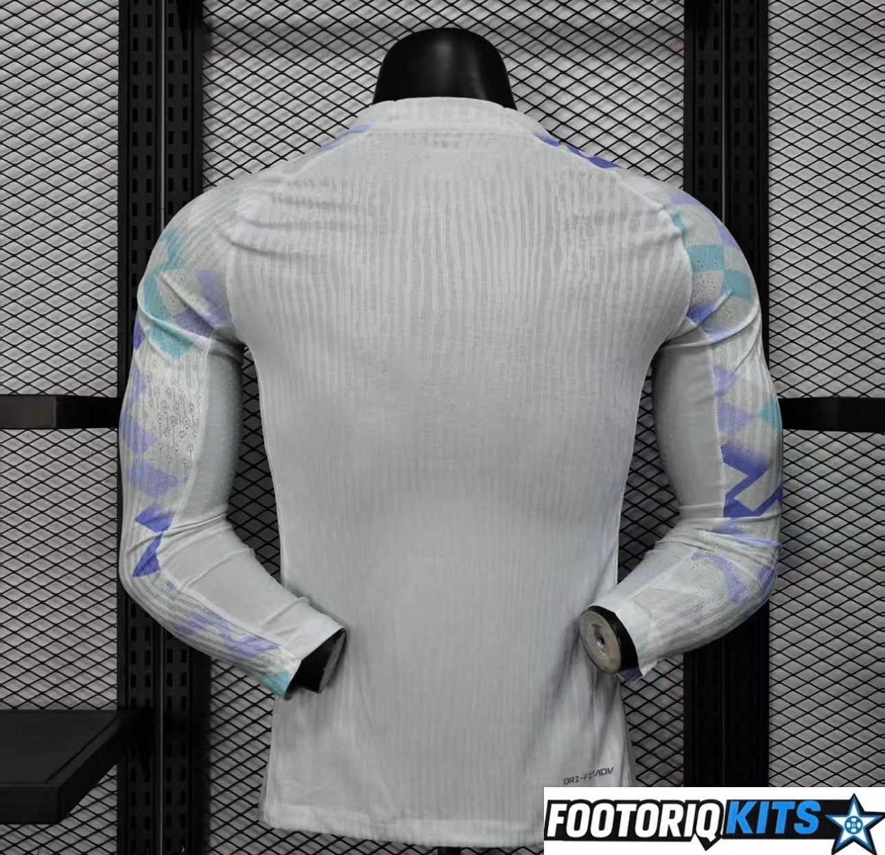 Version Joueur Maillot Manches Longues Inter Milan Extérieur Blanc 24/25