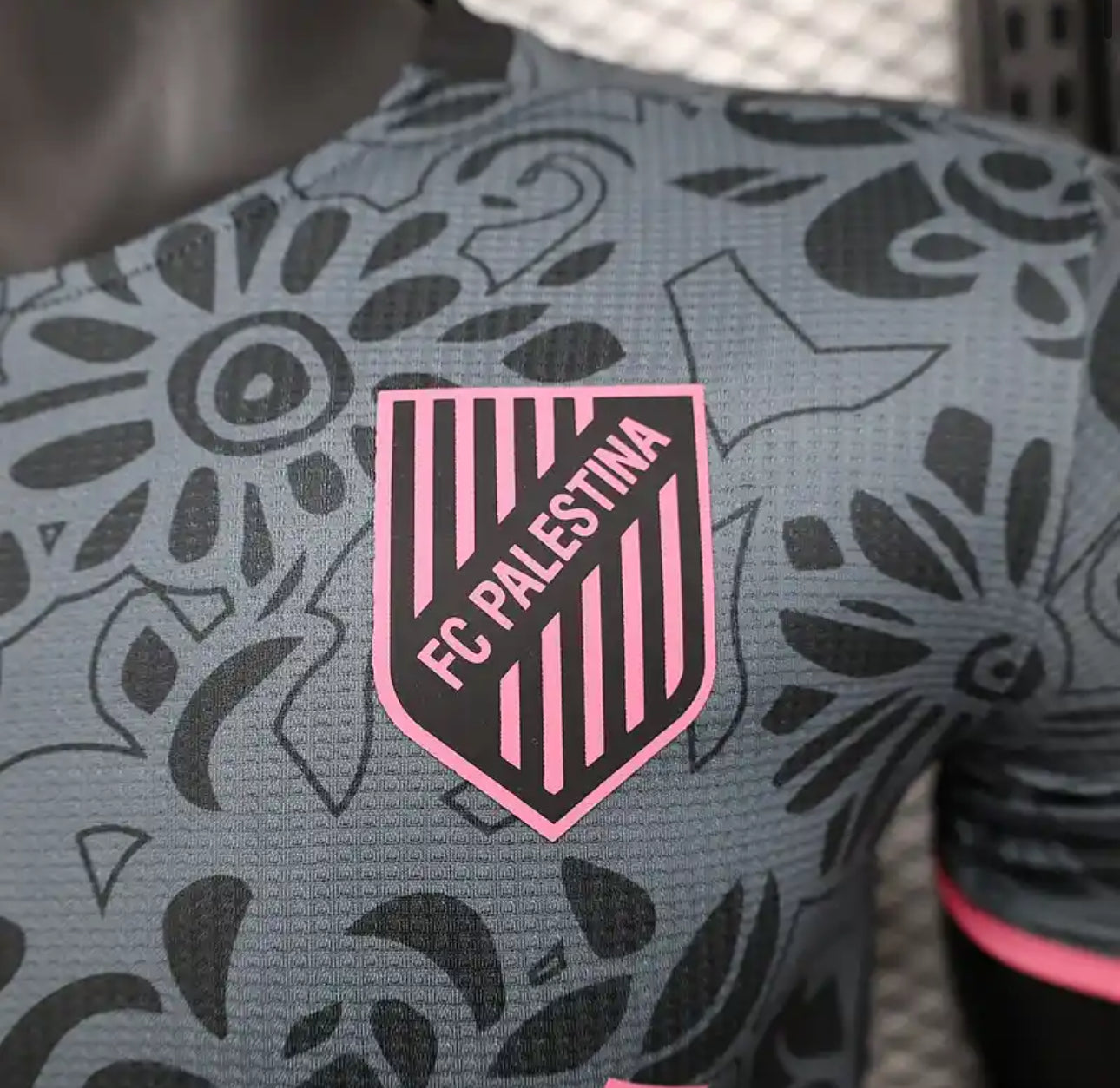 Maillot FC Palestina Concept Noir et Gris 24/25
