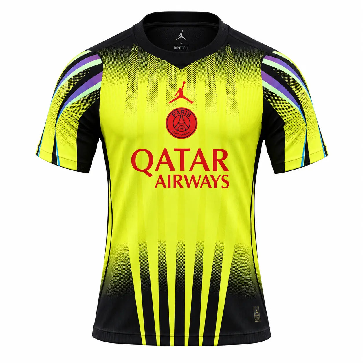 Maillot PSG Jordan Édition Jaune Fluo 2026/27 Fábrica das Tailandesas