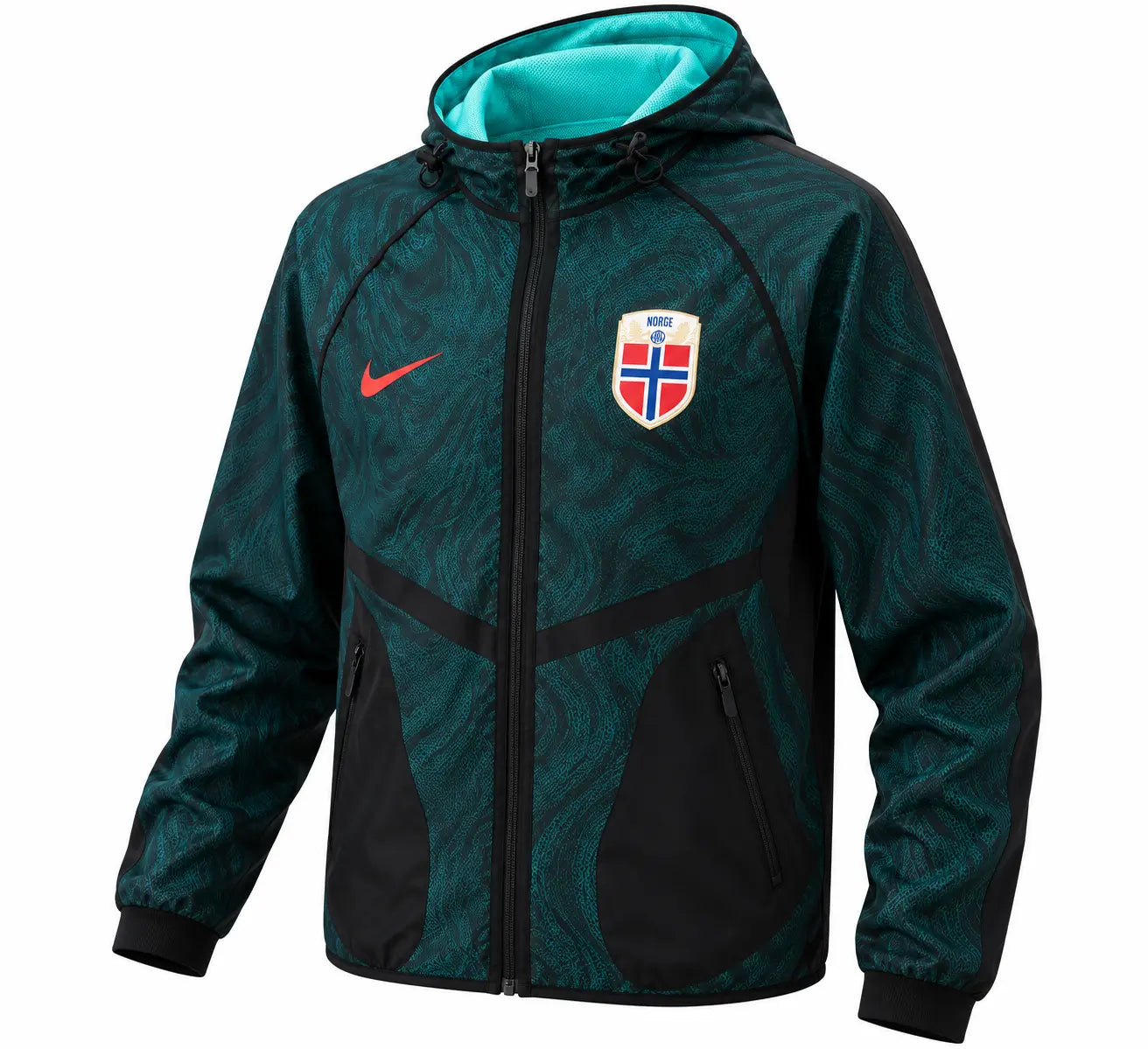 Veste Coupe-Vent à Capuche Norvège Vert Sapin 2026/27