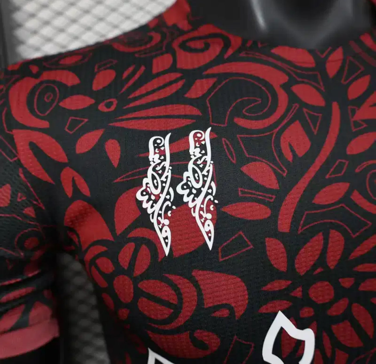 Maillot FC Palestina Concept Rouge et Noir 24/25