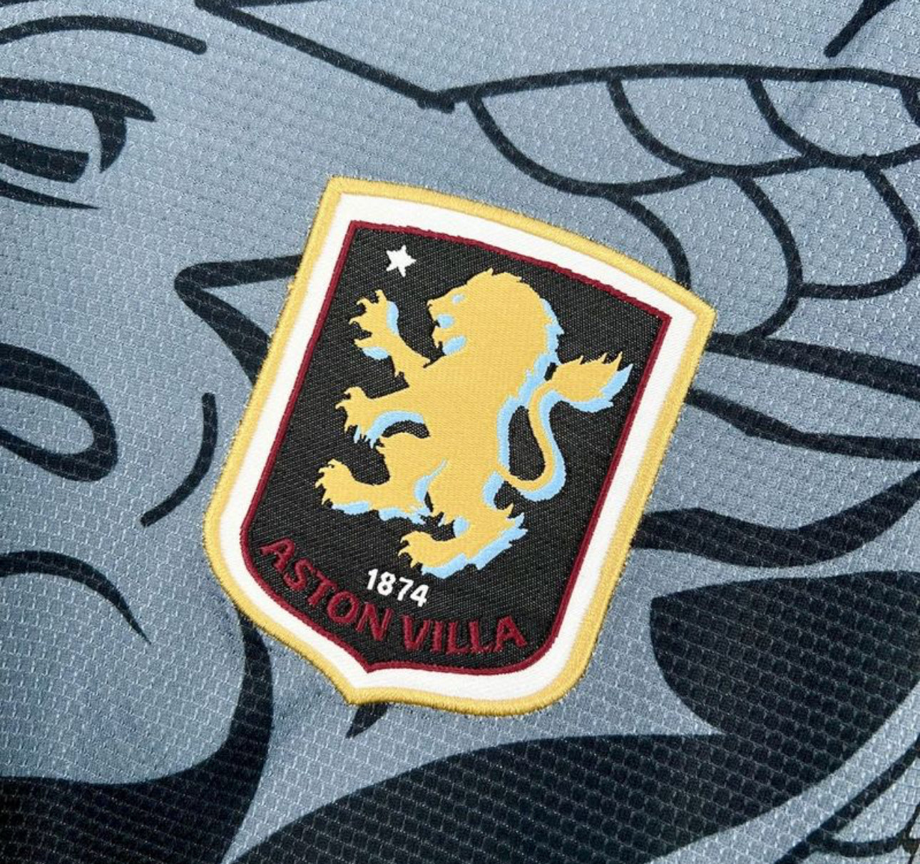 Maillot Aston Villa Noir Dragon 25/26