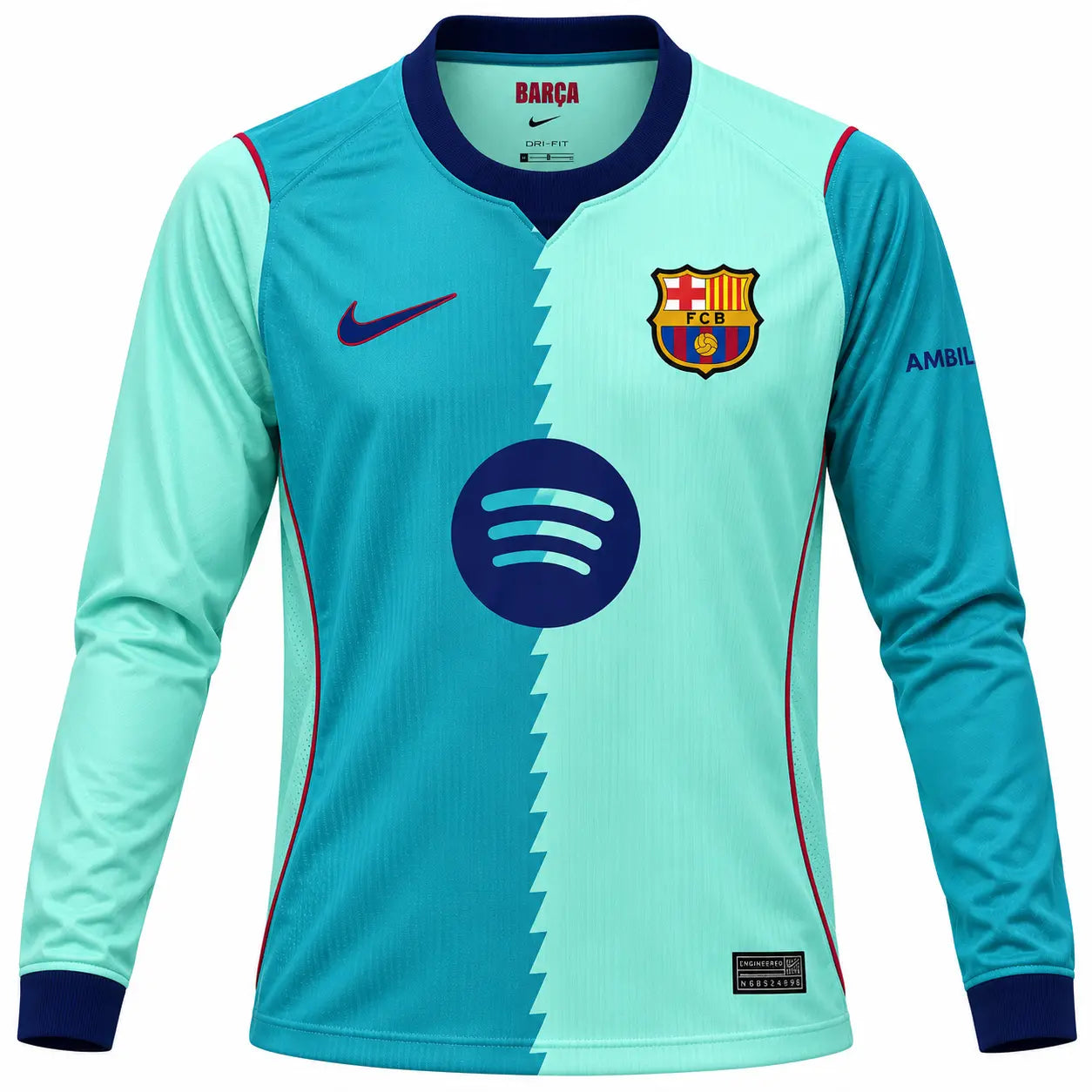 Maillot Manches Longues Barcelone Extérieur 2026/27 Fábrica das Tailandesas