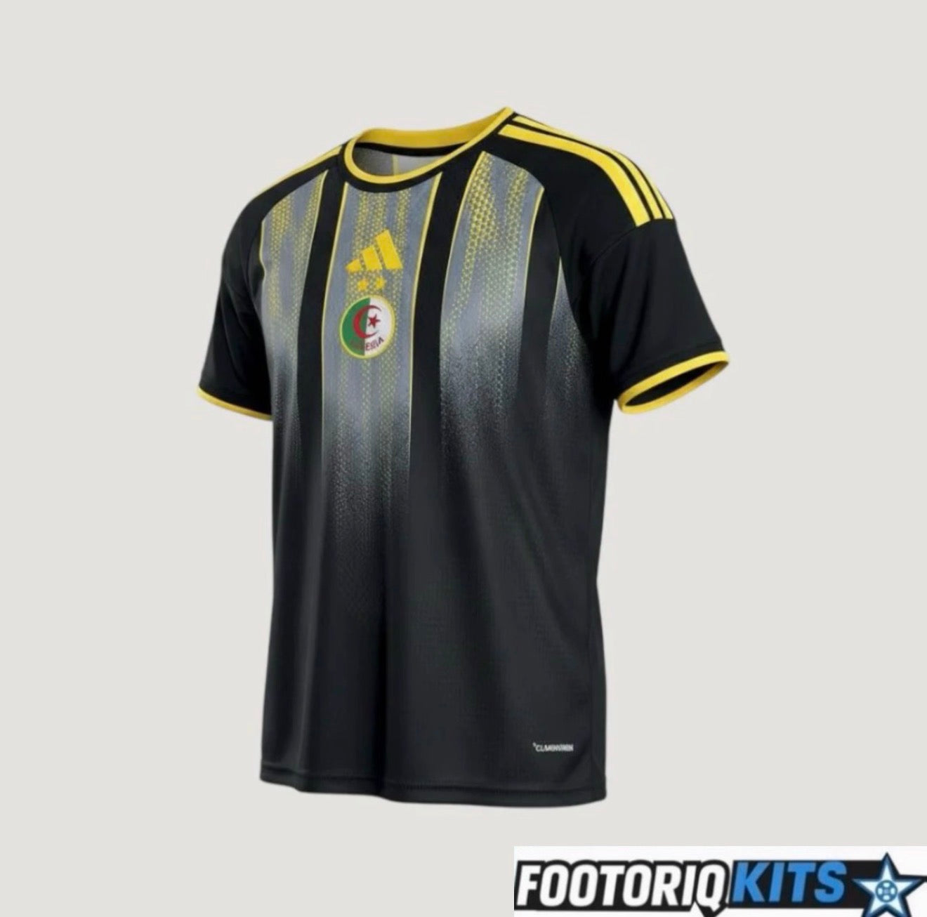 Maillot Algérie Concept 2026 Noir Doré Fábrica das Tailandesas