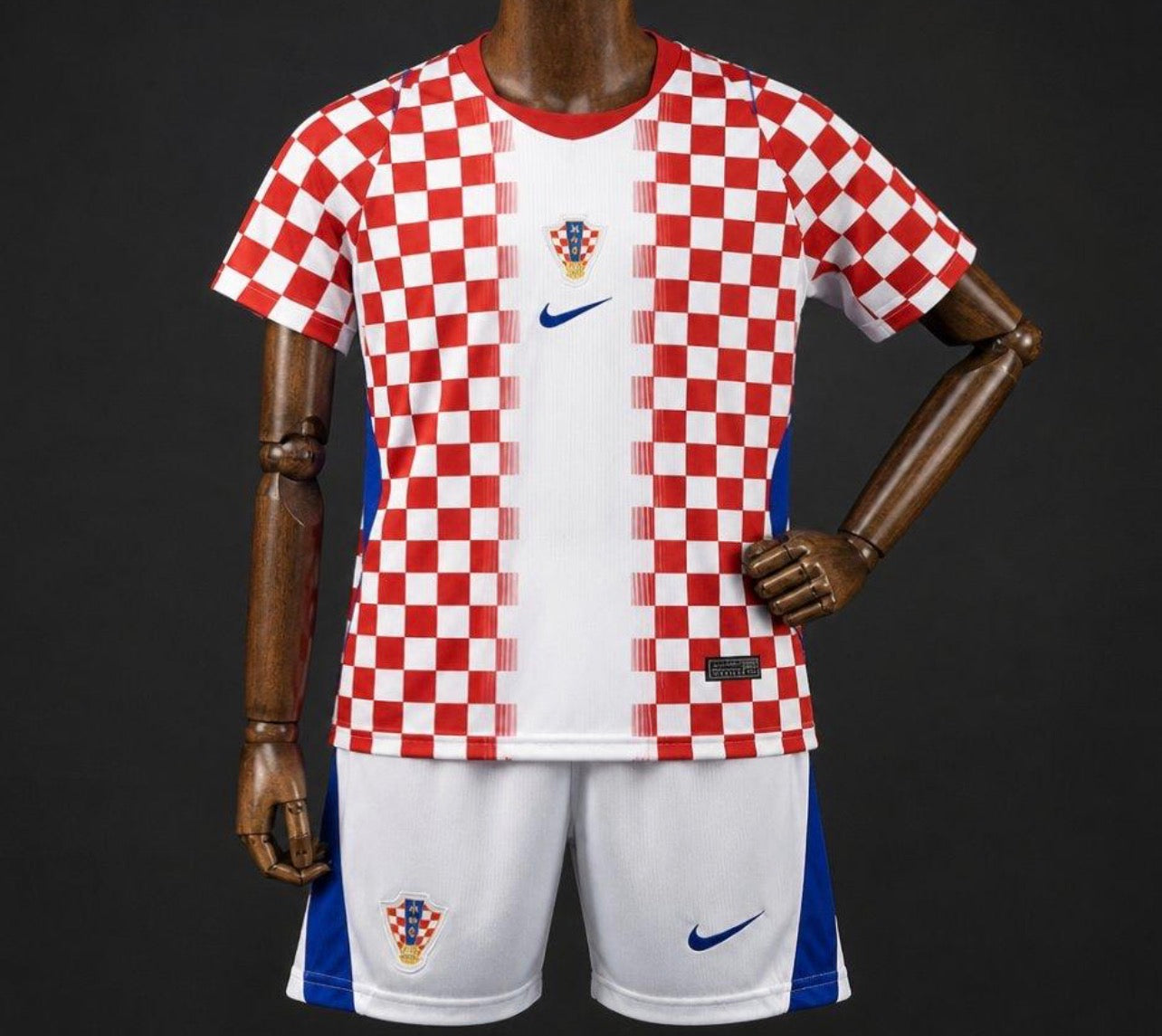 Maillot Enfant Croatie Domicile 2026 CDM Fábrica das Tailandesas