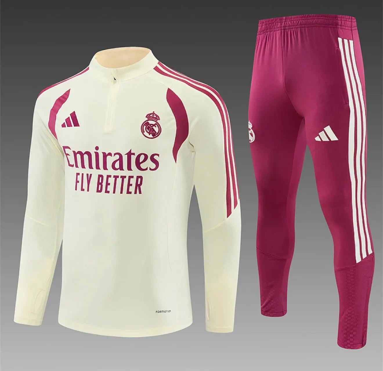 Kit Survêtement Real Madrid 26/27 Beige Footoriq Kits