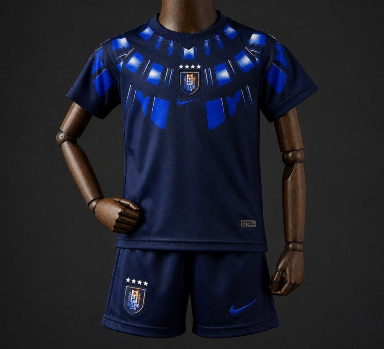 Maillot Enfant Uruguay Extérieur 2026 CDM Fábrica das Tailandesas