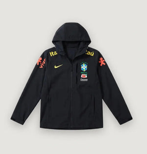Veste Coupe-Vent Brésil Noir 2026