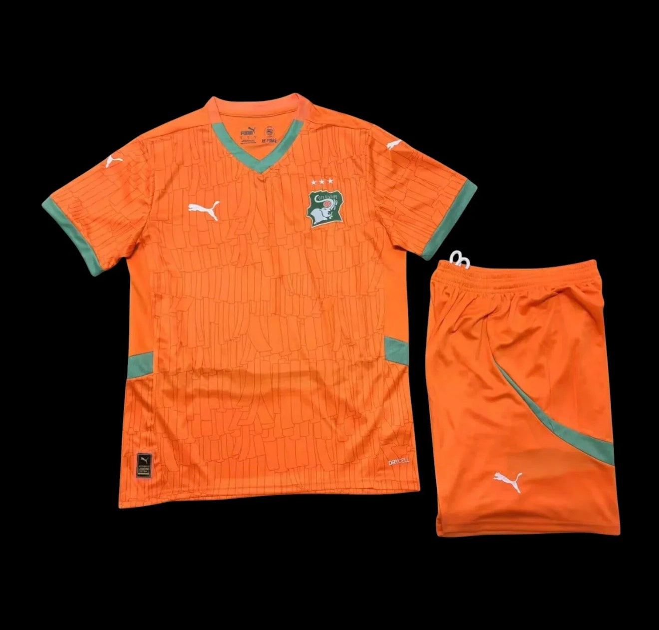 Maillot Enfant Côte d'Ivoire Domicile 2026 CDM Fábrica das Tailandesas