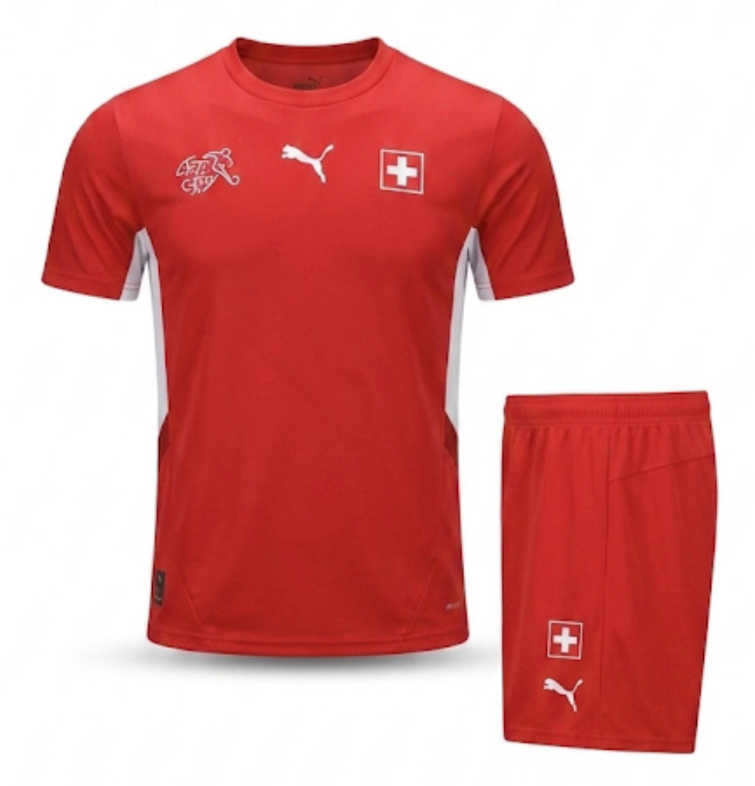 Maillot Enfant Suisse Domicile 2026 CDM Fábrica das Tailandesas