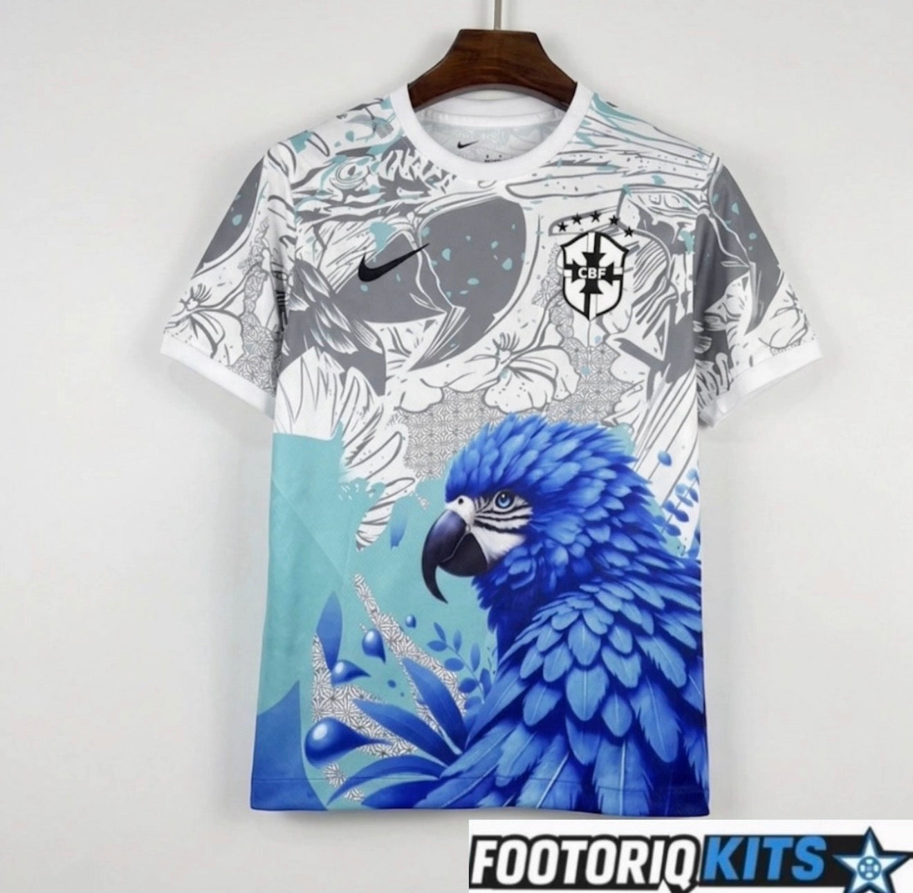 Maillot Brésil Perroquet Bleu 2025 Fábrica das Tailandesas