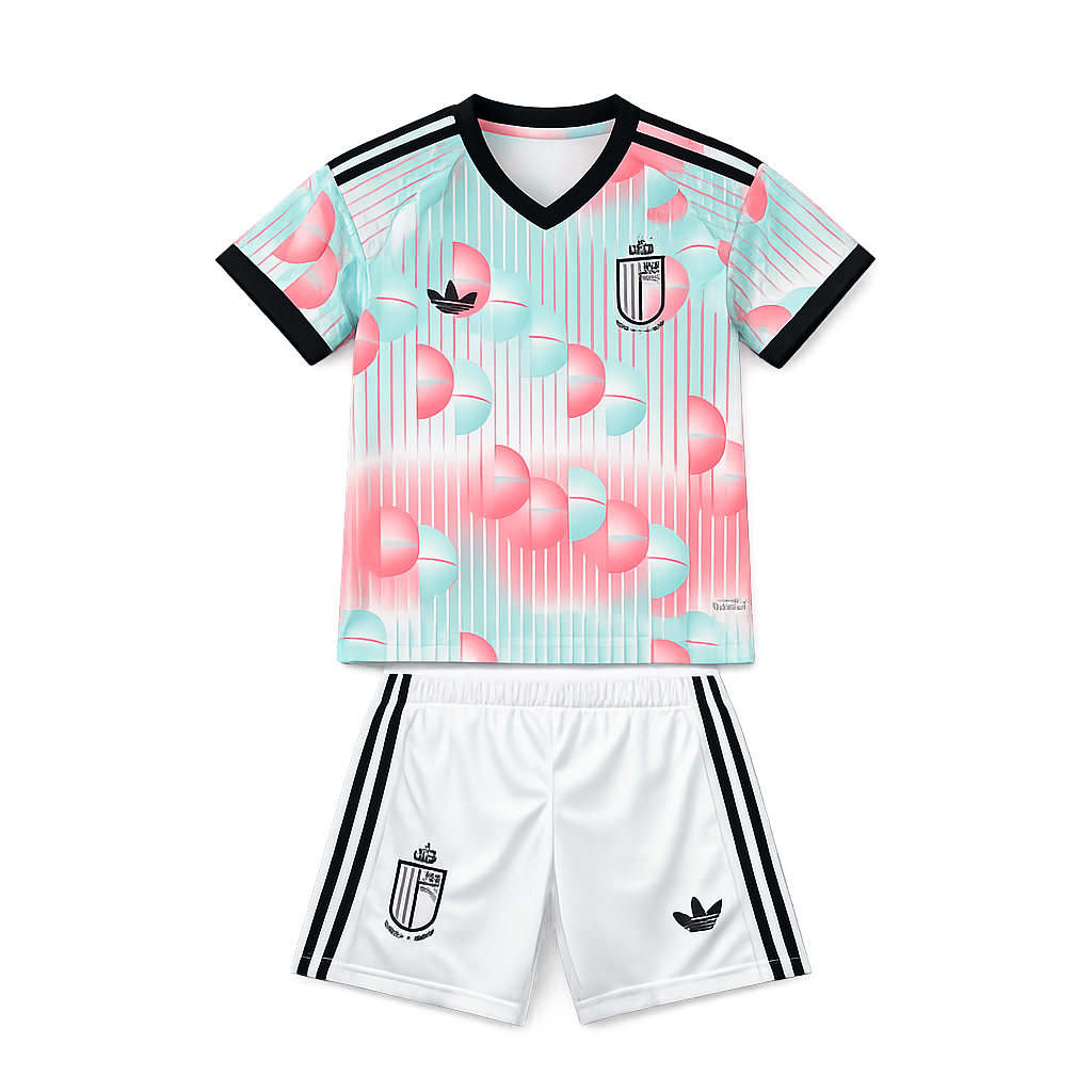 Maillot Enfant Belgique Extérieur 2026 CDM Fábrica das Tailandesas