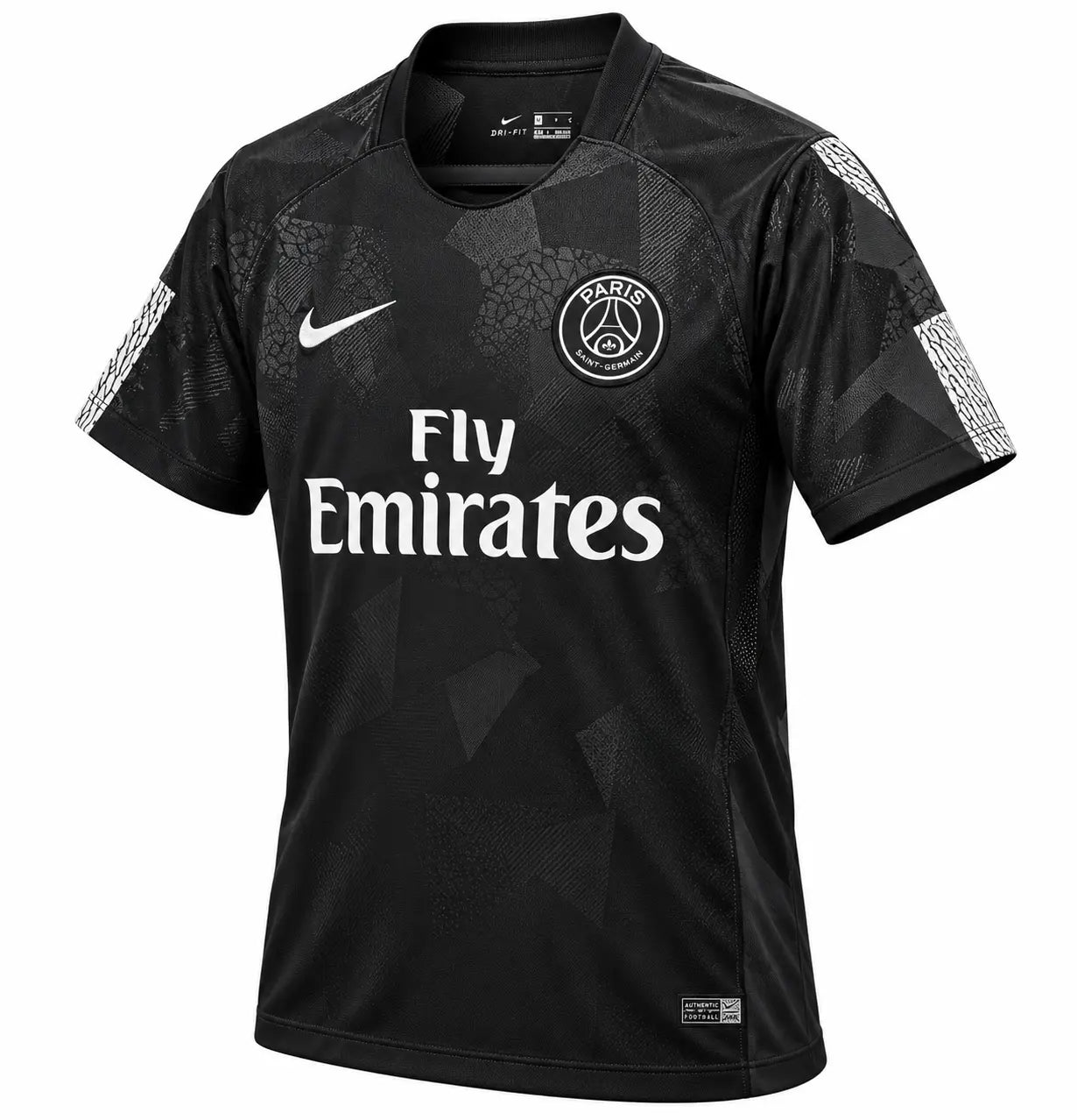 Maillot Rétro PSG Noir 2 Extérieur 17/18 Fábrica das Tailandesas