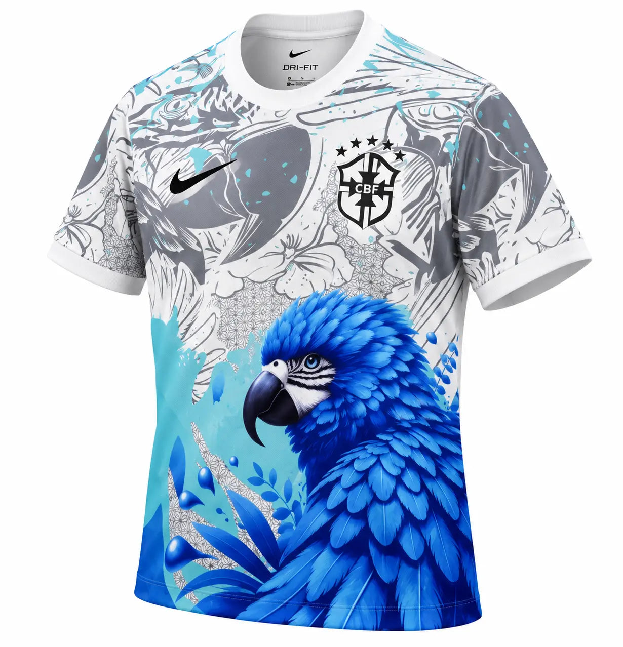 Maillot Brésil Perroquet Bleu 2025 Fábrica das Tailandesas