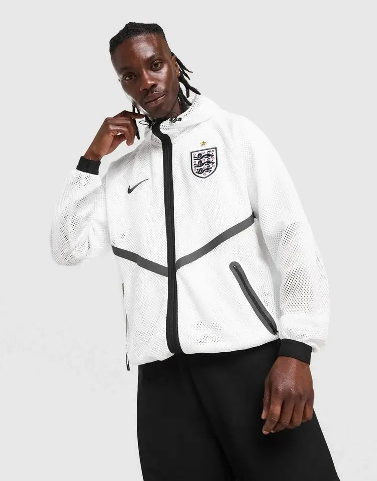 Veste Coupe-Vent à Capuche Angleterre Blanc 2026/27